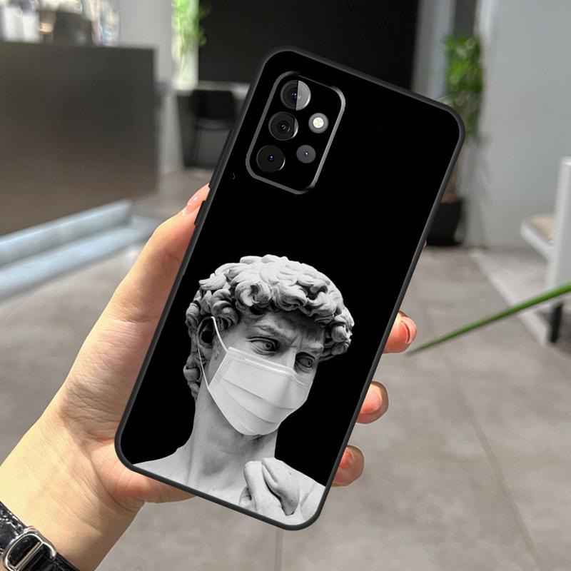 

Greek Aesthetics Plaster statue art Case For Samsung Galaxy A12 A32 A52 A05 A36 A56 A26 A16 A53 A33 A13 A55 A35 A15 A14 A34 A54 Samsung A12