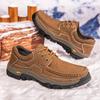 High Quality Outdoor Sneakers Genuine Leather Men Casual Shoes Outdoor Man Hiking Shoes Non-Slip Male Treking Footwear Flats