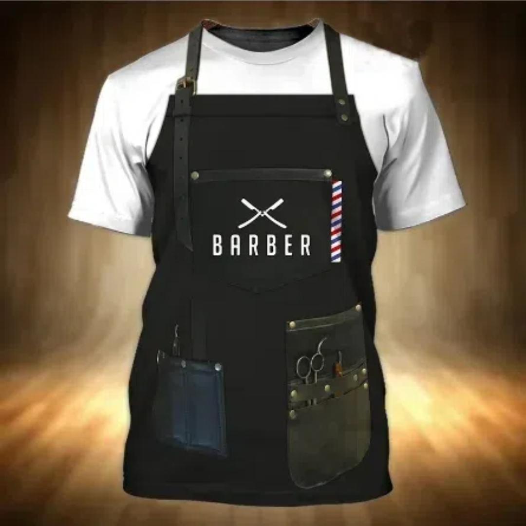 

Мужские футболки для парикмахерских, женская одежда, винтажная парикмахерская униформа, футболки, товары для работы на заказ 2XL