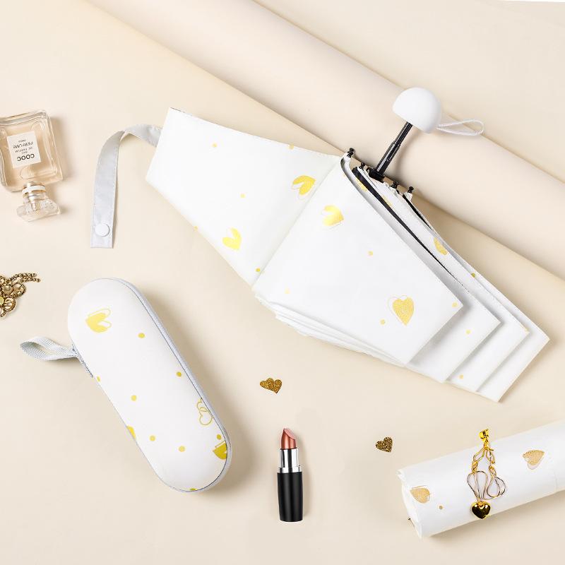 Compact Dual-Use Capsule Umbrella: Portable, Foldable, Lightweight, Sun & Rain Protection