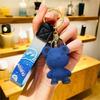 Unique Metal Keyring Color Changing Bear Resin Keychain Pendant for Couples and Friend