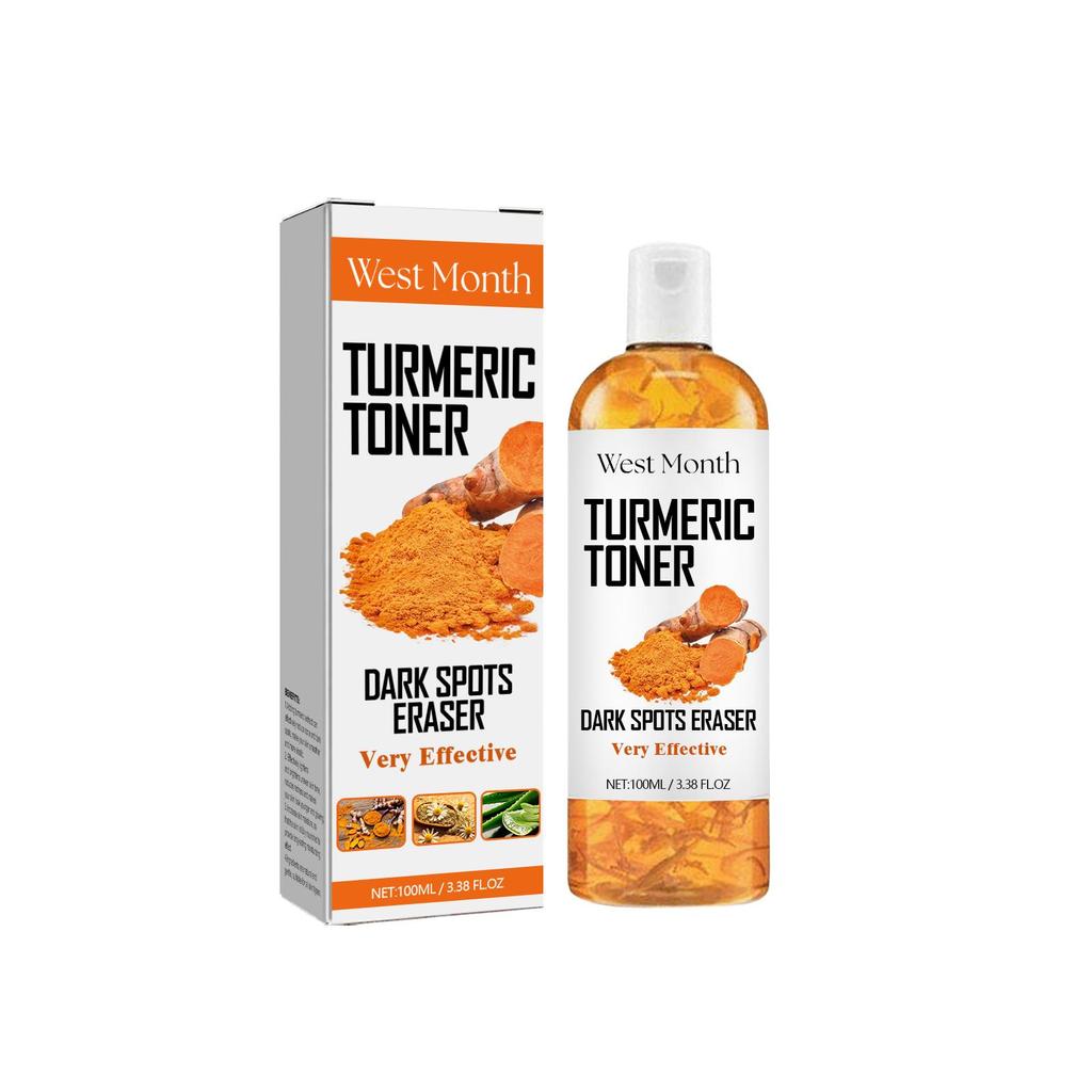 West&Month Anti-Dark Turmeric Toner ,Deeply Hydrates and Moisturizes, Brightens and Firms Facial Skin, Suitable for Face 100ml