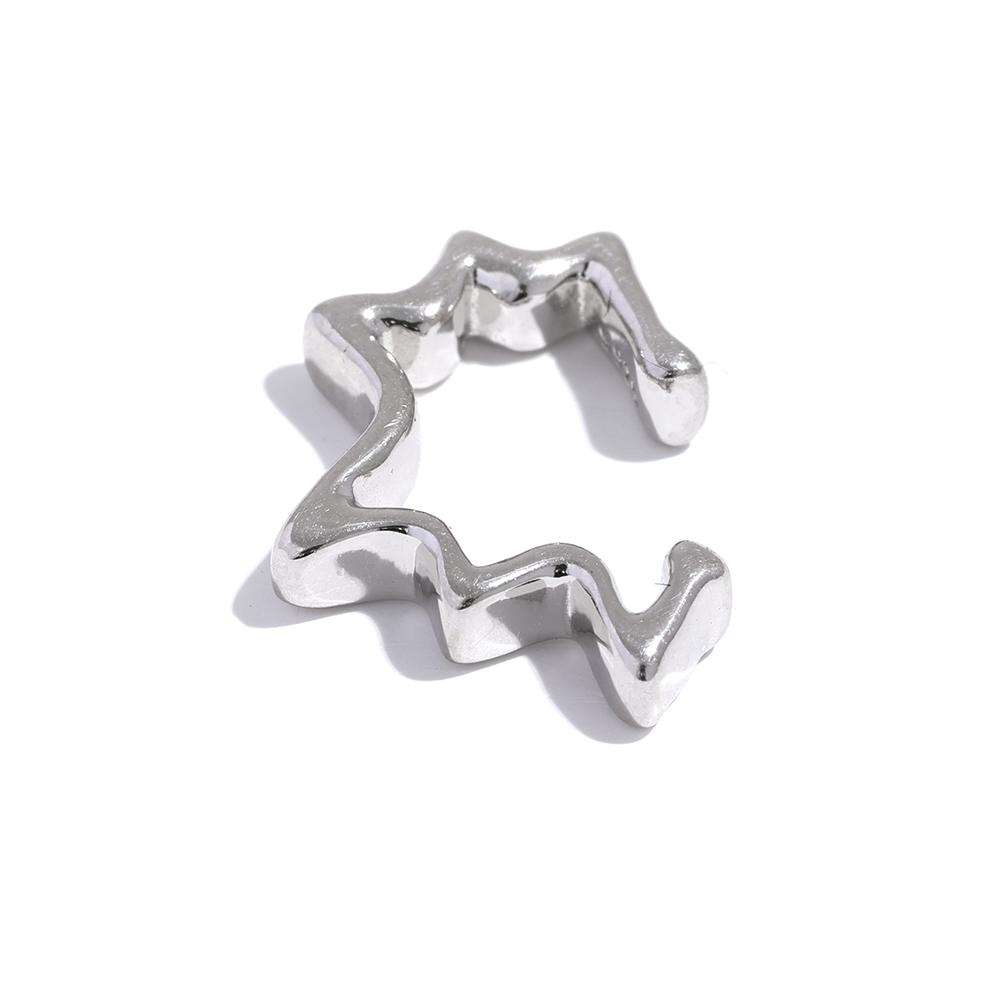 Yhpup 1PC Stylish Unique Sterling Silver Star Ear Cuff Non Pierced Jewelry Women Cartilage Chic Clip-on Earrings Gift