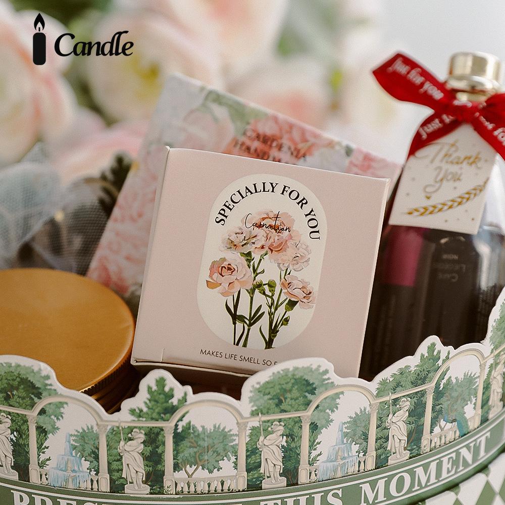 Carnation scented candle handmade fragrance gift Teachers' Day souvenir fragrance simulation flower modeling wax