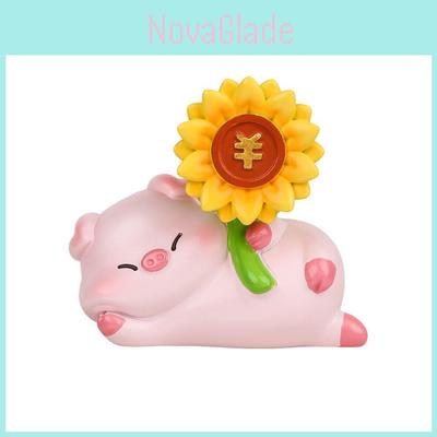 Car Decor Resin Car Accessory With Cute Pig Design For Office And Car Gift Ideas