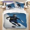 Biancheria da letto Azione Lionel Messi Stella dell'Argentina (1 * copripiumino + 2 * federa, senza nucleo) Set biancheria da letto 2D Piatto Regalo di Natale Compleanno
