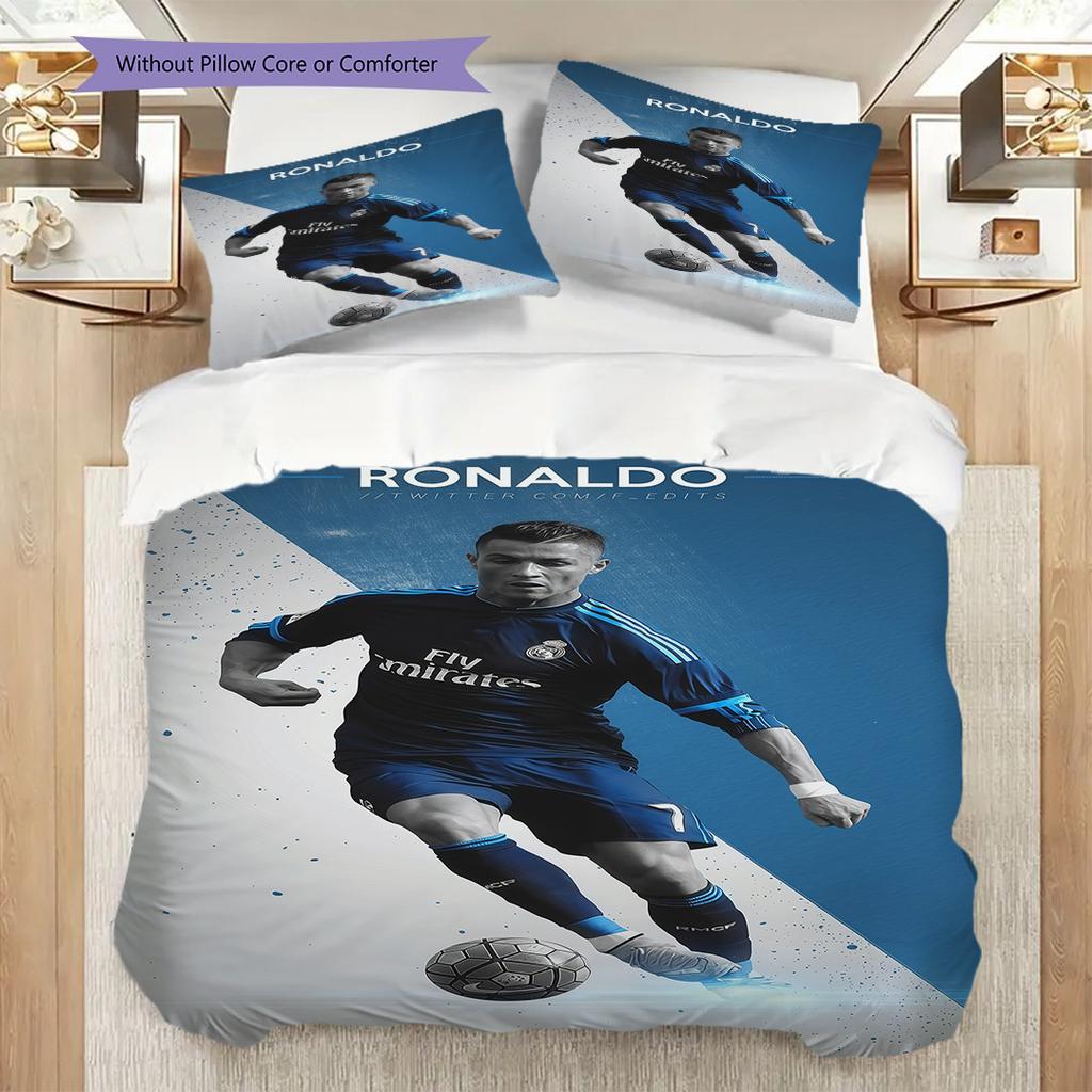 Biancheria da letto Azione Lionel Messi Stella dell'Argentina (1 * copripiumino + 2 * federa, senza nucleo) Set biancheria da letto 2D Piatto Regalo di Natale Compleanno