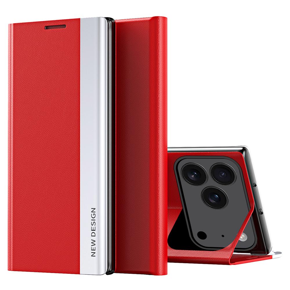 For iPhone 17 Pro Max Case Anti-Drop Leather Phone Cover with Stand