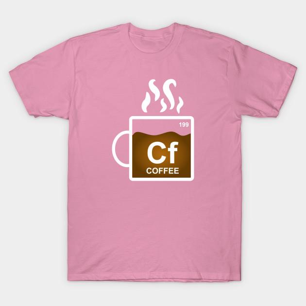 T Shirt Women Coffee Element Periodic Funny Design Art Gift For Harajuku Print Kawaii Tshirt Summer Short Sleeve Female T-Shirt Top Tee
