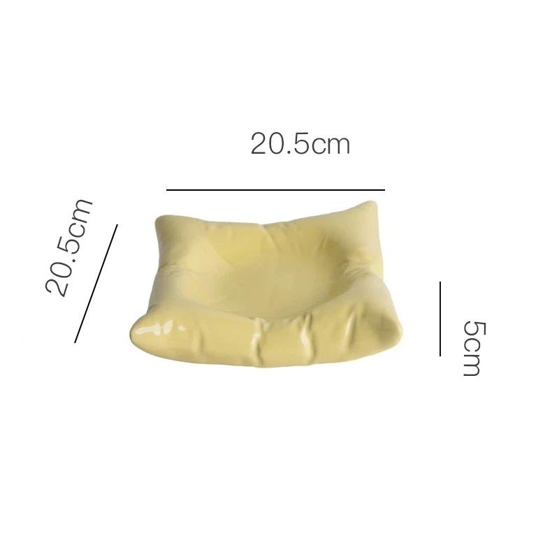 Creative Ceramic Salad Plate – Dessert, Snack, Sushi & Cold Dish Serving Plate