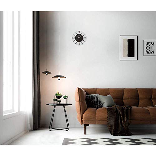 Seiko Clock Wall Clock, Brown Wood, Diameter 340x26mm, Radio-Controlled, Analog, SEIKO EMBLEM HS560B