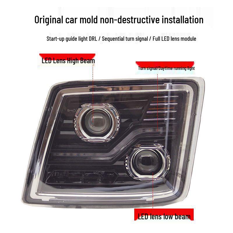 Compatible with Ouman GTL LED Headlight Model H4-B Right Headlight GTL