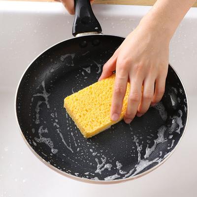 5Pcs Natural Wood Pulp Dishwashing Sponge Wipe Thickened Oil Free Kitchen Magic Wipe Nano Durable Brush Pot Cleaning Cloth