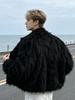 Cappotto in Finta Pelliccia di Vison da Uomo: Stile High Street Americano con Motivo a Onde Antiche, Capelli Lunghi e Fodera Calda in Cotone per Autunno e Inverno