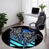 1pc Wolf Office Round Area Rug, Indoor Mat Suitable For Office, Under Office Chairs Bedroom Living Room Home Decor, Room Deco
