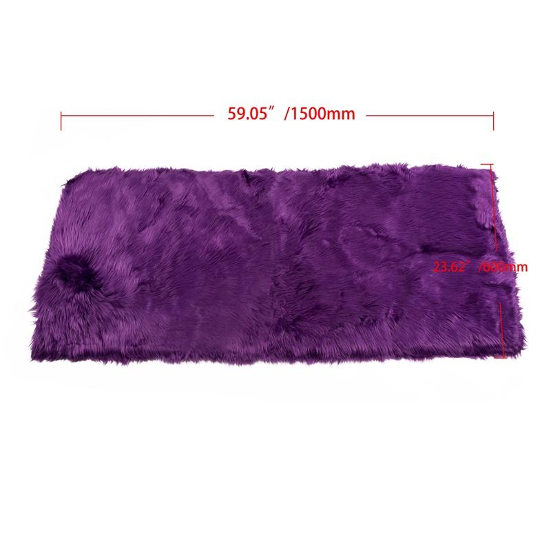 Faux Sheepskin Wool Carpet Soft Fluffy Plush Fur Rug Bedroom Balcony Mat