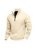 Xiyin Herren Halbreißverschluss Waffelstrick Sweatshirt - Herbst/Winter Stil