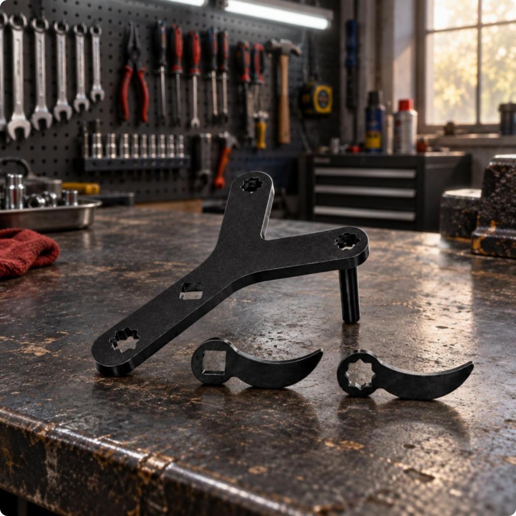 3 Pieces Hanging Control Arm Puller Tool with Wrench Attachments Heavy-Duty