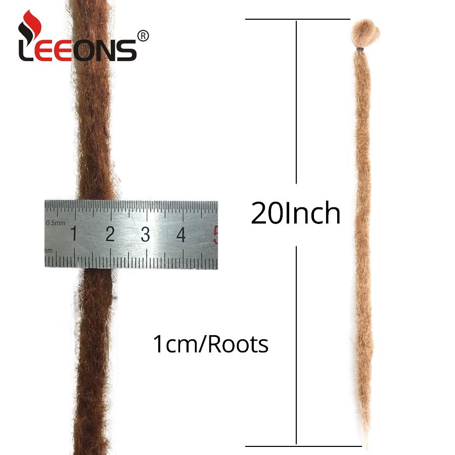 Syntetiske Dreadlock Extensions Håndlaget heklet hår 20 tommers Dread Extensions Heklefletter for menn/kvinner dreadlocks hår