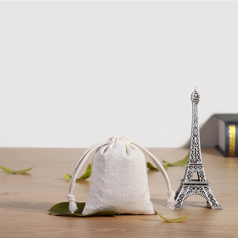 Custom Cotton Linen Drawstring Bag for Rice Storage & Gift Packaging