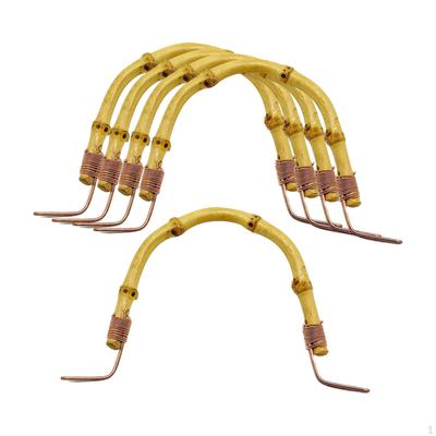 5 Pieces Teapot Handles Brass Hook Sturdy Home for Tea Ceramic Accessory Bamboo