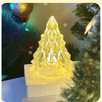 Nachtlicht Ins Weihnachtsbaum Modellierung Tischlampe Kristall Diamant Nachtlicht Schlafsaal Schlafzimmer Nachttisch Umgebungslicht Weihnachtsfeier Zuhause