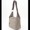 Labagagerie Metal Buckle Box Shoulder Bag, Size S, B008502, Greige (26)