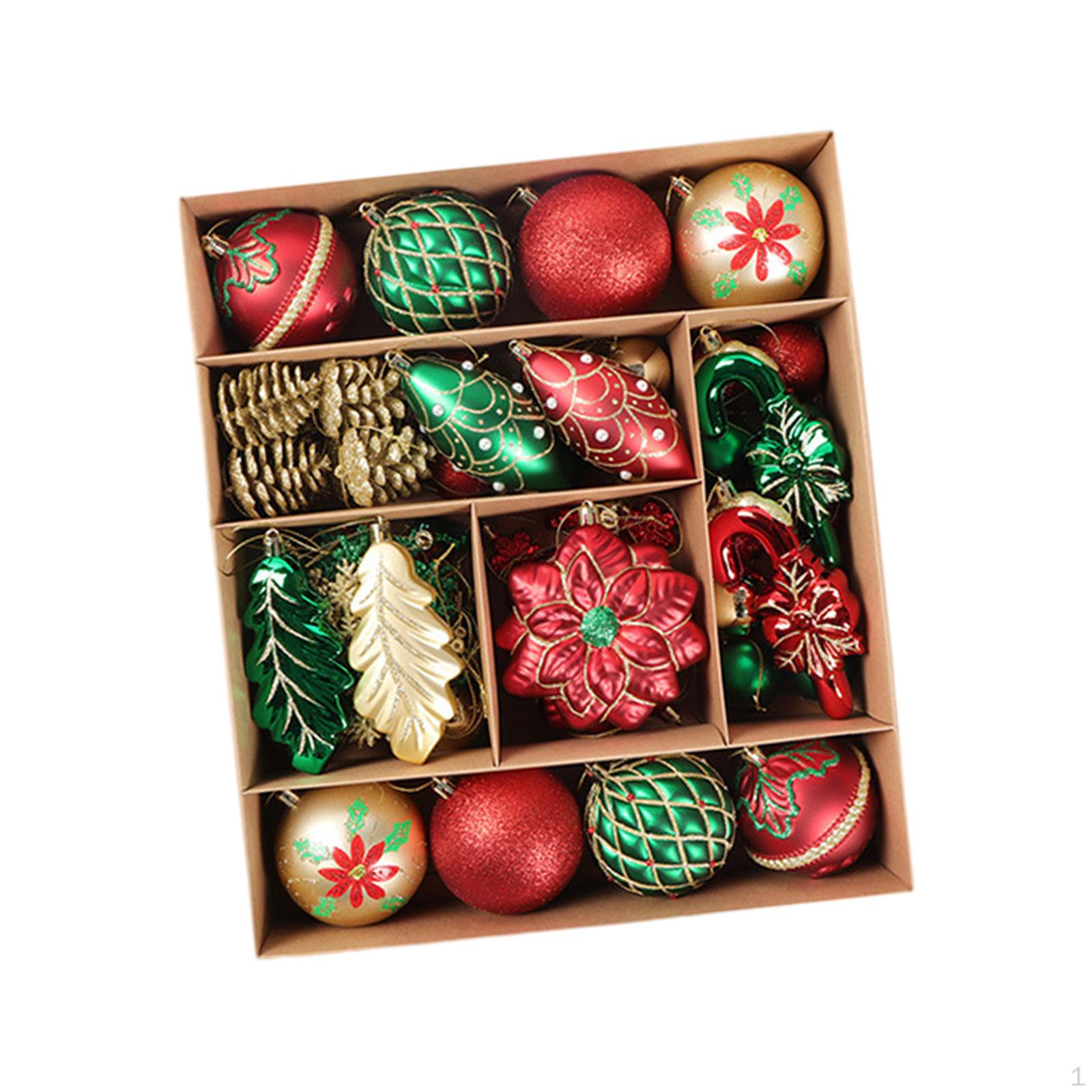 

70 шт. подвесных украшений для рождественской елки, подвесные капли, рождественский декор для годовщины, венок