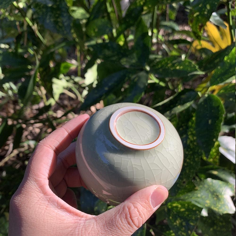 1/2 Stück 140ml Exquisite Eisrissglasur Keramik Teetassen Handbemaltes Porzellan Meistertasse Exquisite Teetasse Teezubehör