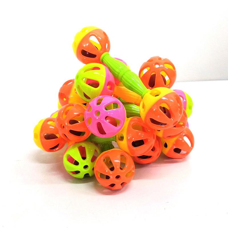 3/2/1 PCS Parrot Toy Inventive Rattle Bite Resistant Bird Bite Toy Double-head Bell Ball Toy Parrot Training Toy Bird Toys