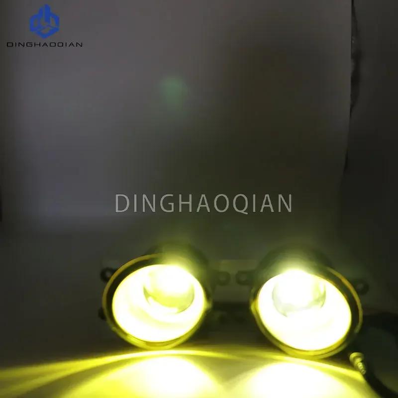 2 Pieces Car Fog Light LED Angel Eye DRL Daytime Running Lamp H11 12V High Bright For Toyota Prado FJ150 LC150 2010 2011 2013