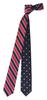 [D+Arts] 2-Way Narrow Tie, Smile Stripe Silk, Made In Japan (Red)