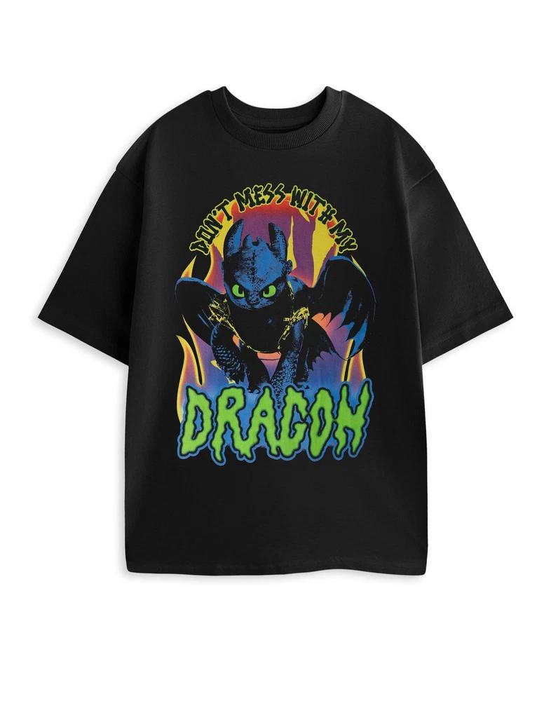 How to Train Your Dragon Short Sleeved TShirt Unisex Black Official Merch M