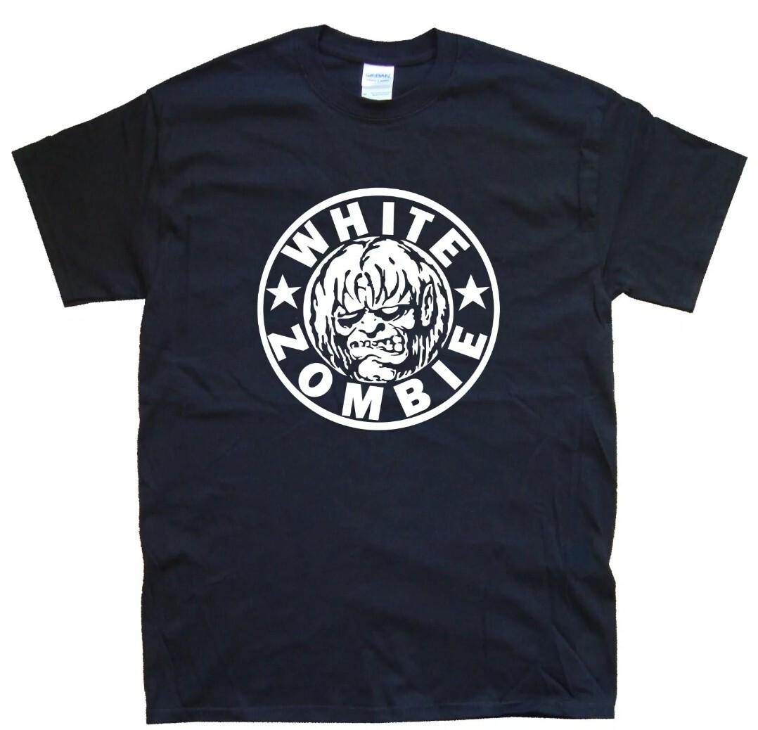 

WHITE ZOMBIE T-SHIRT All sizes S M L XL XXL 3XL 4XL colours Black, Red 5XL різнокольоровий