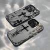 Phone Case For iPhone 17 16e 16 15 14 13 12 11 mini Pro Max X XR 8 7 Air Plus Anti Fall Matte Back Cool dark gothic cross mark