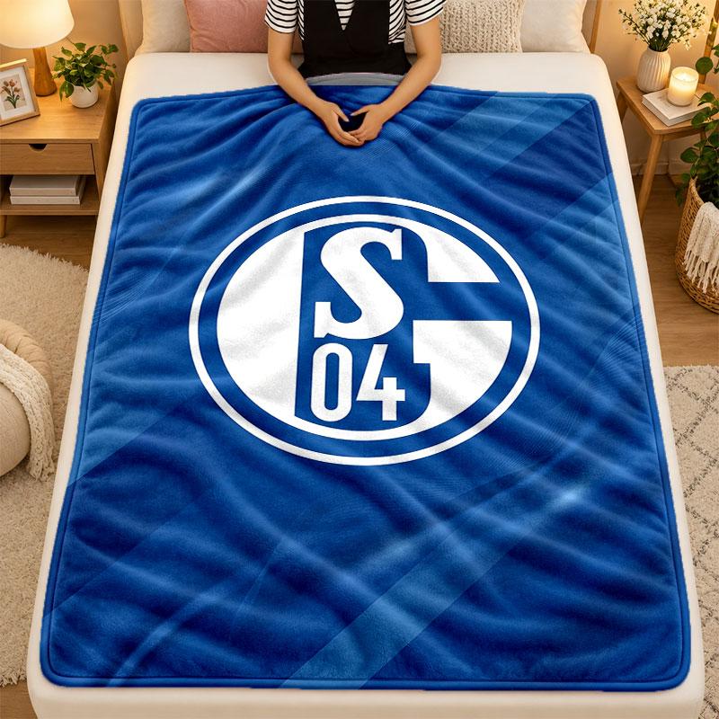 Flannel BlanketSchalke 04 Warm Soft Throw Blanket for Indoor Sofa Bed Living Room Use