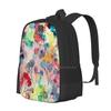 Watercolor Ginkgo Leaves Fashion Pattern Design Travel Laptop School Backpack Bag Watercolor Ginkgo Leaves Floral Pattern