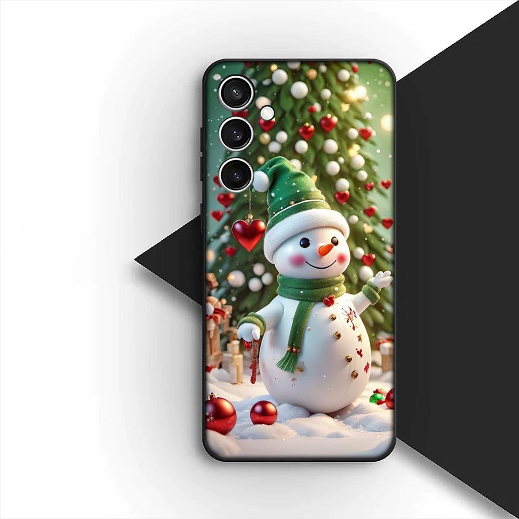 Snowman Merry Christmas Tree Deer Gift Phone Cover for Apple iPhone 12 13 Pro Max Mini ProMax X XR 17E 13Mini Protective Case