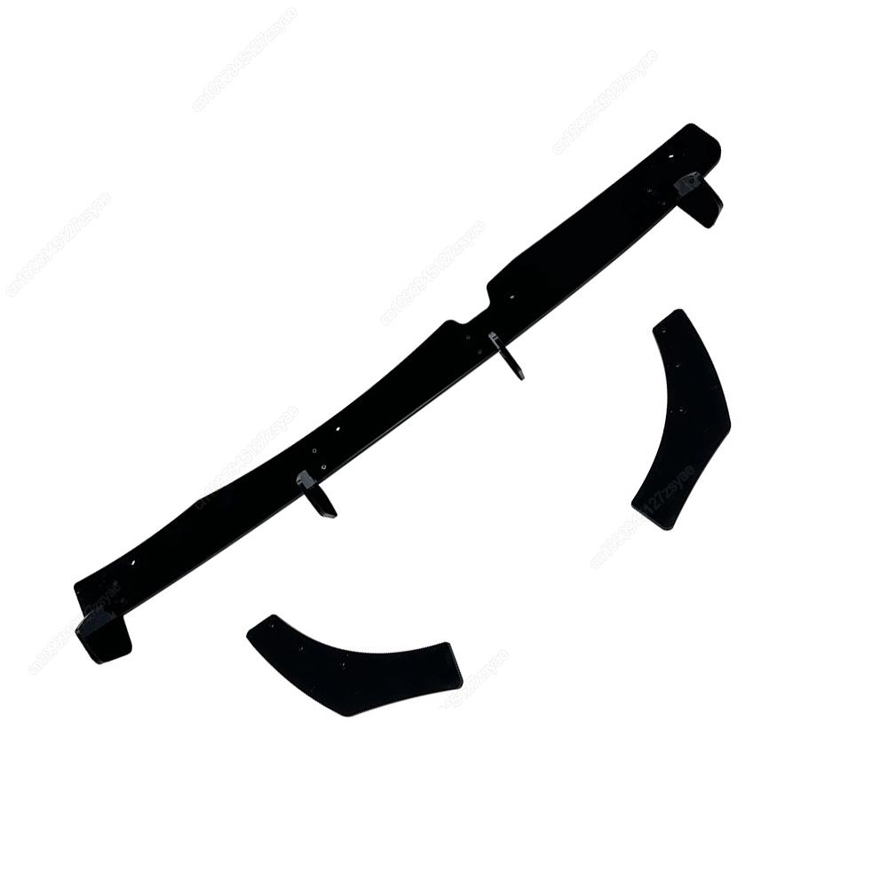 4 Fins Rear Bumper Diffuser For Volkswagen VW Polo MK6 GTI 2017-2021 Hatchback Bodykits Splitter Spoiler ABS Black Tuning