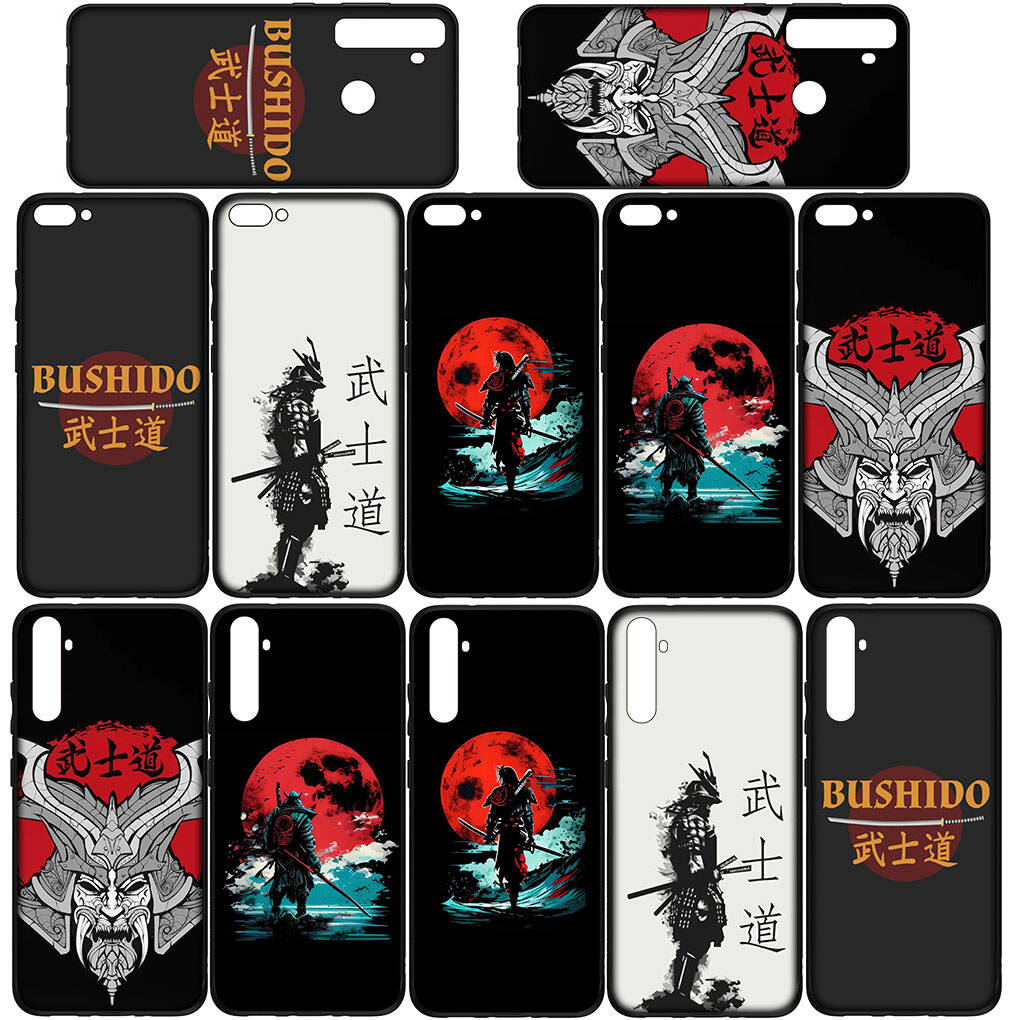 Phone Case for iPhone 17 16 15 Plus X XR 16E Huawei P30 P20 Lite Redmi Note 14 12 11 13 Pro Max OPPO A60 A80 A40 A18 A38 A17 A54 Bushido Samurai Cover