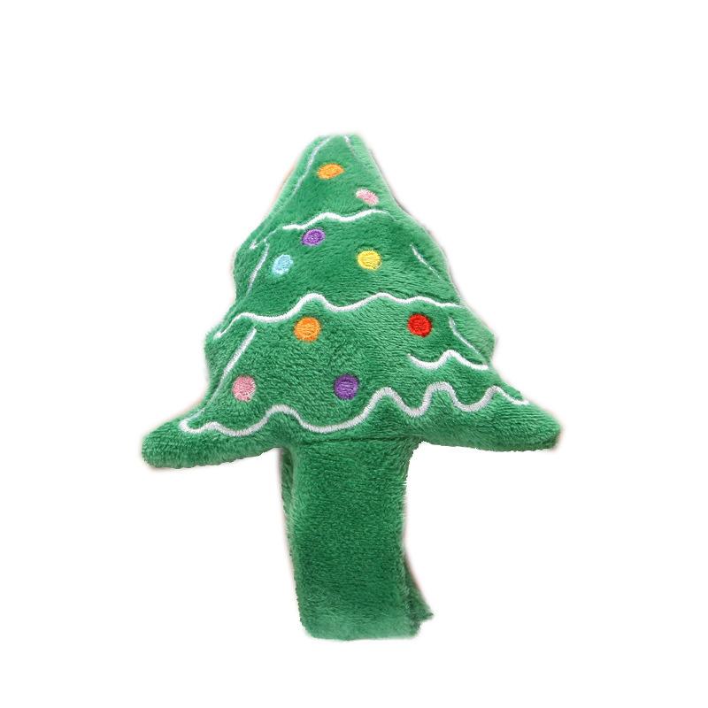 Creative Santa Elk Pat Circle Cute Flannel Bracelet Christmas Gift Products