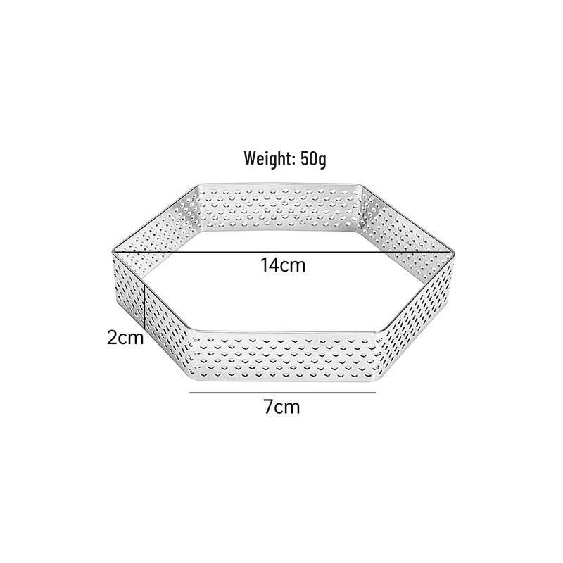 MDNG Hexagonal Perforated Mousse Ring