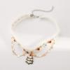 Christmas Tree Christmas Plush Choker Hairball Xmas Clavicle Chain Bow Pendant Necklace  Winter