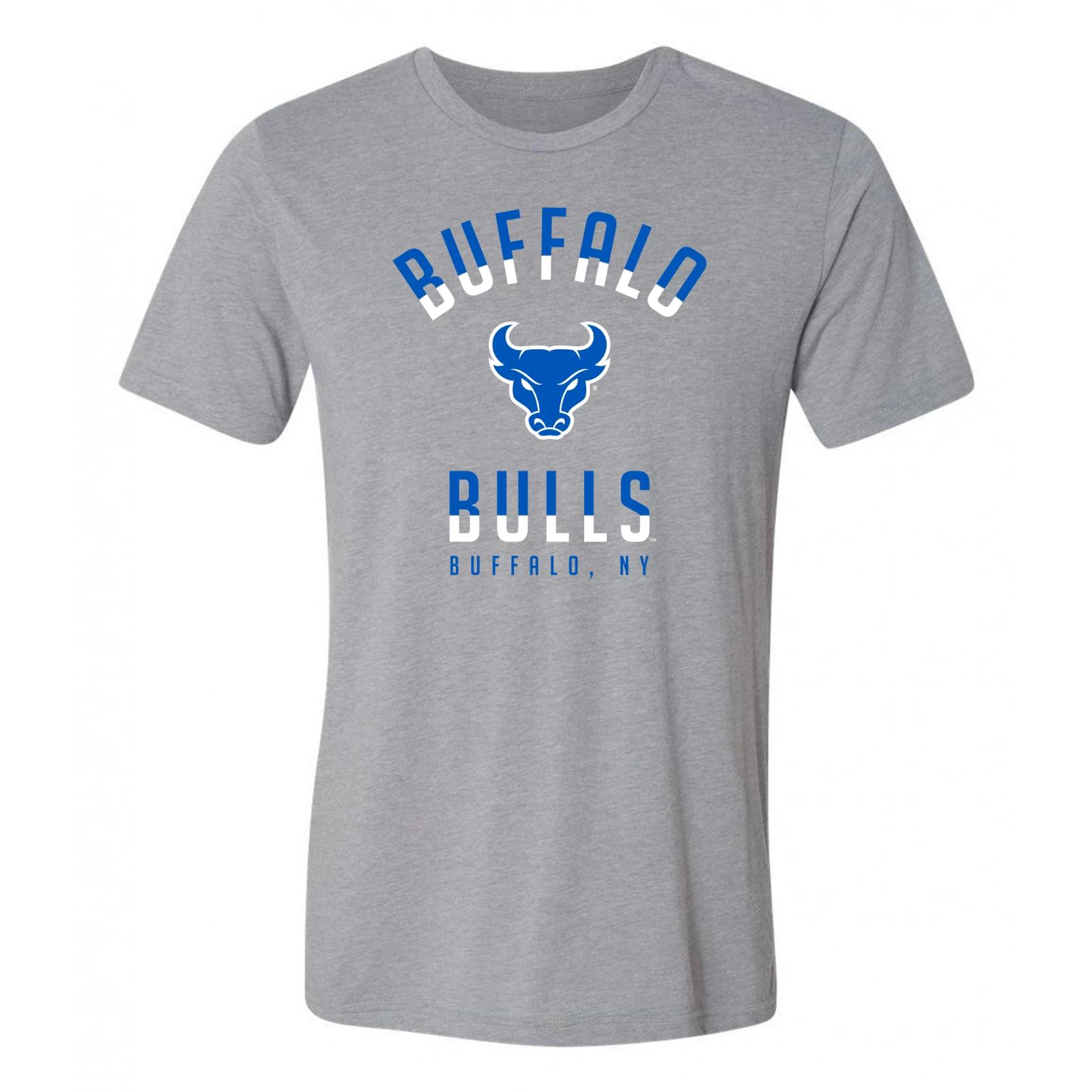 Buffalo Bulls Division Arch Triblend T Shirt - Athletic Grey XL