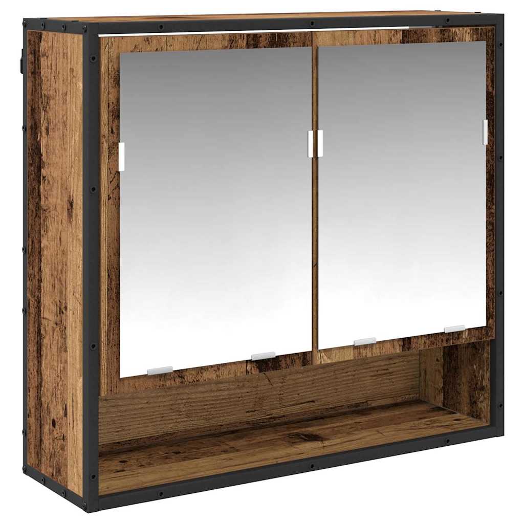 Bathroom Furniture Set with Drawers 3 pcs Reclaimed Wood Effect Particleboard
