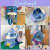Geantă de umăr de pluș cu personaj de desene animate Stitch, cu fermoar, pentru călătorii casual și cadou