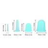 4pcs Vaccum Facial Massager Cupping Cup Face Lifting Firming Care Therapy Treatment (Green)