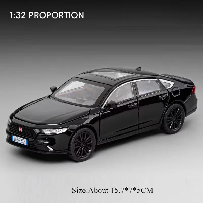 PCDB3 1:32 Honda CIVIC TYPE-R Accord Toys Diecast Alloy Models Car 6 Doors Opened Sound Light Pull Back Cars Children's Holiday Gifts
