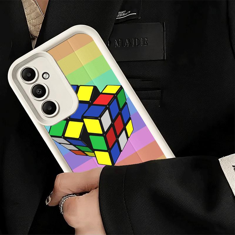 Phone Case for Samsung Galaxy A17 A16 A15 A14 A13 Rubik Cube Formula Spoofs Math A56 A36 A26 A55 A35 A25 A54 A34 A24 A53 A33 A23