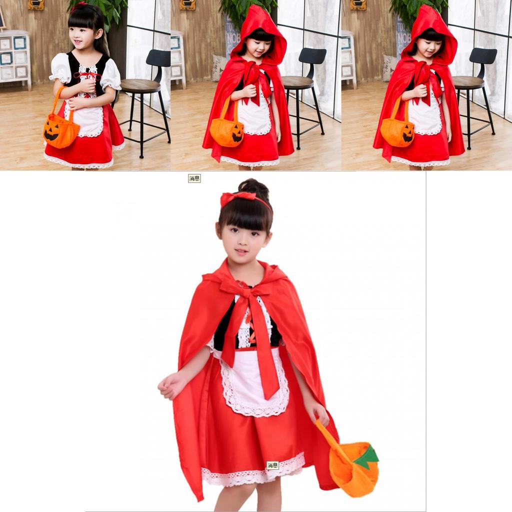 Entzückendes Rotkäppchen Kostüm Für Mädchen Halloween Cosplay Party